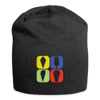 Ice Cream Summer Beach Ice Cream Holiday Vibes - Jersey Beanie - black - Front
