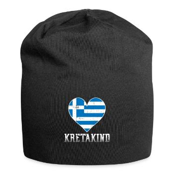 Kretakind Griechenland Urlaub Kreta - Jersey-Beanie - Schwarz - Vorne