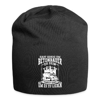 Hart genug um Betonbauer zu sein Beruf - Jersey-Beanie - Schwarz - Vorne