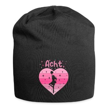 8. Geburtstag Tochter Mädchen Cheerleader - Jersey-Beanie - Schwarz - Vorne