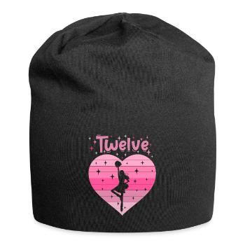12. Geburtstag Tochter Mädchen Cheerleader - Jersey-Beanie - Schwarz - Vorne