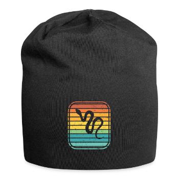 Snake Retro Reptile Python Gift idea - Jersey-Beanie - Schwarz - Vorne