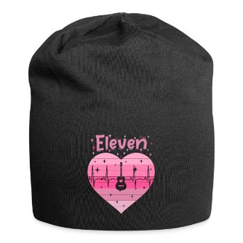 11. Geburstag Gitarre Gitaristin Mädchen Tochter - Jersey-Beanie - Schwarz - Vorne