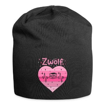 12. Geburtstag Lesen Bücher Buch Mädchen Tochter - Jersey-Beanie - Schwarz - Vorne