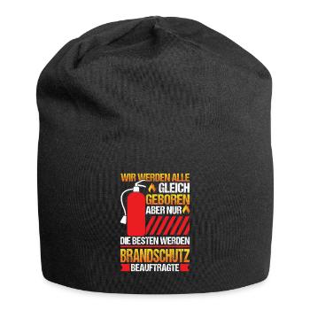 Nur die Besten werden Brandschutzbeauftragter - Jersey-Beanie - Schwarz - Vorne