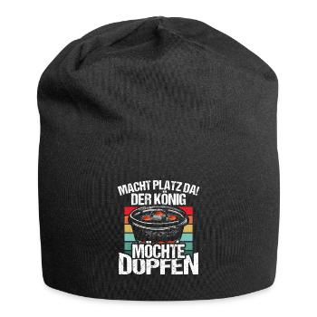 Macht platz da Dutch Oven Dopfen - Jersey-Beanie - Schwarz - Vorne