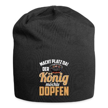 Macht platz da Dutch Oven Dopfen - Jersey-Beanie - Schwarz - Vorne