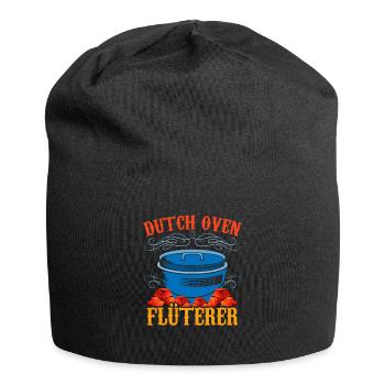 Dutch Oven Flüsterer Dopfen Outdoor - Jersey-Beanie - Schwarz - Vorne