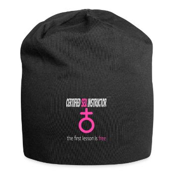 Sex instructor -female version - Jersey Beanie - black - Front