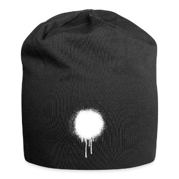 Tache de graffiti - Bonnet en jersey - noir - Devant