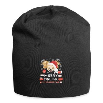 Chihuahua Christmas Market - Jersey Beanie - black - Front