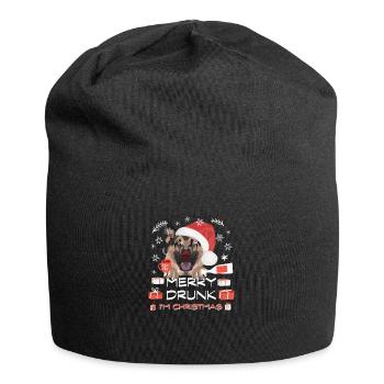German Shepherd Christmas Market - Jersey Beanie - black - Front