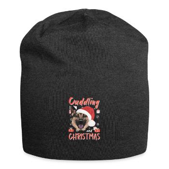 German Shepherd Merry Christmas - Jersey Beanie - charcoal grey - Front