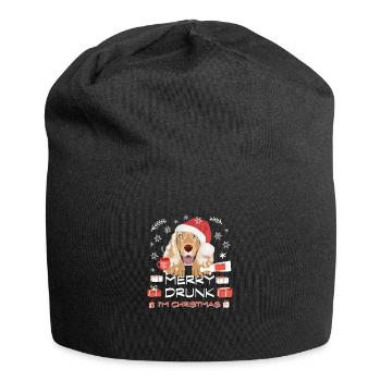 Deutsch Cocker Spaniel Christmas Market - Jersey Beanie - black - Front