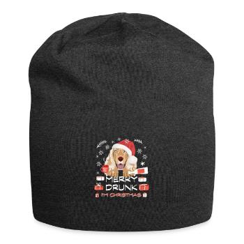 Marché de Noël Deutsch Cocker Spaniel - Bonnet en jersey - charbon - Devant