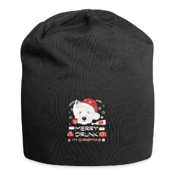 West Highland Terrier Weihnachtsmarkt - Jersey-Beanie - Schwarz - Vorne