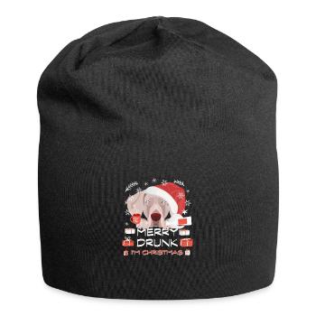 Weimaraner Weihnachtsmarkt - Jersey-Beanie - Schwarz - Vorne