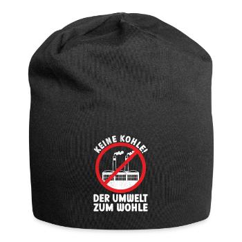 Keine Kohle Kohlekraft Umweltschutz Energie Strom - Jersey-Beanie - Schwarz - Vorne