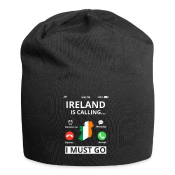 Irland Flagge Vintage Irische Fahne Dublin - Jersey-Beanie - Schwarz - Vorne