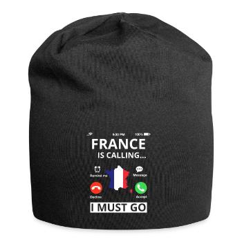 French flag French flag is calling - Jersey Beanie - black - Front