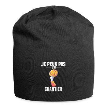 J'PEUX PAS J'AI CHANTIER - CASQUE DE CHANTIER - Bonnet en jersey - noir - Devant