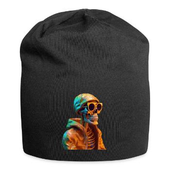 Skeleton Halloween Horror Monster Blood Sunglasses - Jersey Beanie - black - Front