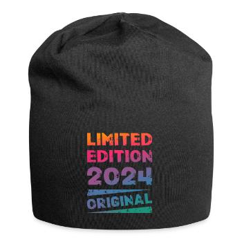 Limited Edition Geburtstag Party Jahrgang 2024 - Jersey-Beanie - Schwarz - Vorne
