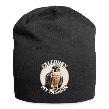 Peregrine Falconry for Falconers Falcon Friends - Jersey Beanie - black - Front
