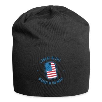 Land of the Free because of the Brave USA - Jersey Beanie - black - Front