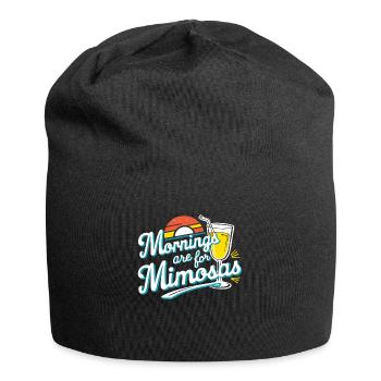 Mornings are for Mimosas Lover Cocktail Holiday - Jersey Beanie - black - Front