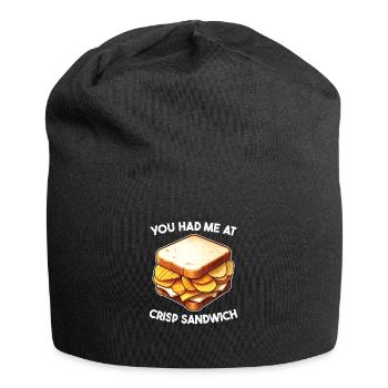 You had me at Crisp Sandwich English - Jersey Beanie - black - Front