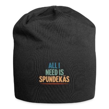 Spundekäs Mainz Meenz Mundart Essen - Jersey-Beanie - Schwarz - Vorne