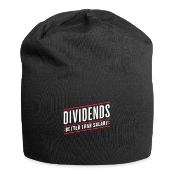 Lustige finanzielle Unabhängigkeit von Dividendeninvestoren - Jersey-Beanie - Schwarz - Vorne