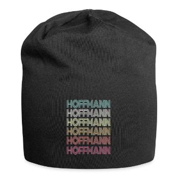 Hoffmann Retro Surname Family Gift - Jersey Beanie - black - Front