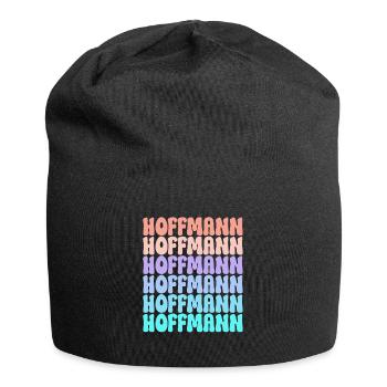 Hoffmann Retro Surname Gift Idea - Jersey Beanie - black - Front