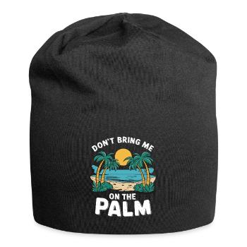 Ne m’amène pas sur la paume Allemand Danglais Parler - Bonnet en jersey - noir - Devant