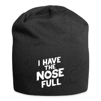 J’ai le nez plein de proverbe allemand danglais - Bonnet en jersey - noir - Devant