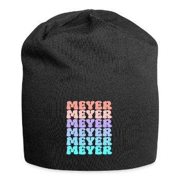 Nom de famille Meyer Retro - Bonnet en jersey - noir - Devant