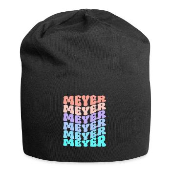 Meyer Retro Family Surname Gift - Jersey Beanie - black - Front