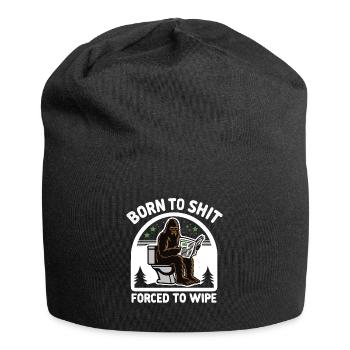 Born to Shit Forced To Wipe Sasquatch Poop Boys Gi - Jersey-Beanie - Schwarz - Vorne