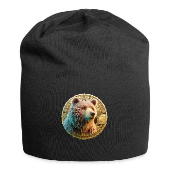 BTC Bär Bearish - Jersey-Beanie - Schwarz - Vorne