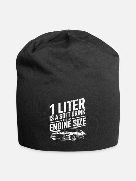 1 Liter is a Soft Drink not an Engine Size Motor E - Jersey Beanie - black
