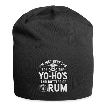 Je suis juste ici pour les Yo-Ho’s et les bouteilles de rhum Sea - Bonnet en jersey - noir - Devant