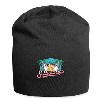 Infirmière Petite amie Boire Bière Alcool Fête E - Bonnet en jersey - noir - Devant