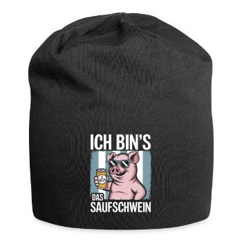 C’est moi l’alcool cochon buvant de la bière alcool fête - Bonnet en jersey - noir - Devant