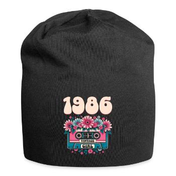 Kassette zum 40-jährigen Jubiläum der Damen 1986 - Jersey-Beanie - Schwarz - Vorne