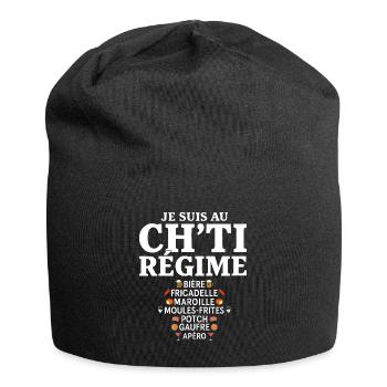 Régime Chti Nordiste Humour Chti - Bonnet en jersey - noir - Devant