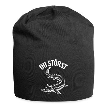 Stör angeln Sportfischen - Du störst - Jersey-Beanie - Schwarz - Vorne