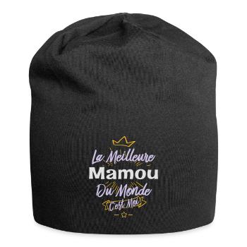 La meilleure mamou du monde - Bonnet en jersey - noir - Devant