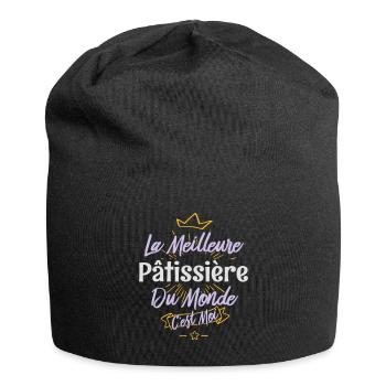 La meilleure pâtissière du monde - Bonnet en jersey - noir - Devant